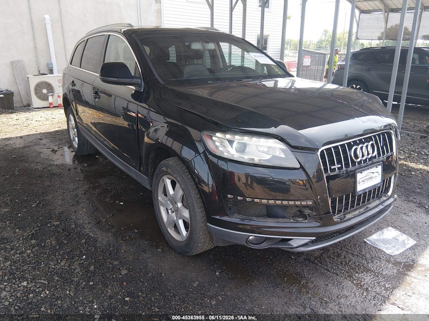 2014 Audi Q7 VIN WA1LGAFE7ED011475 IAAI salvage auction — FRONT END, Salvage Title, sold $675 on 2026-07-20 (photo 1)