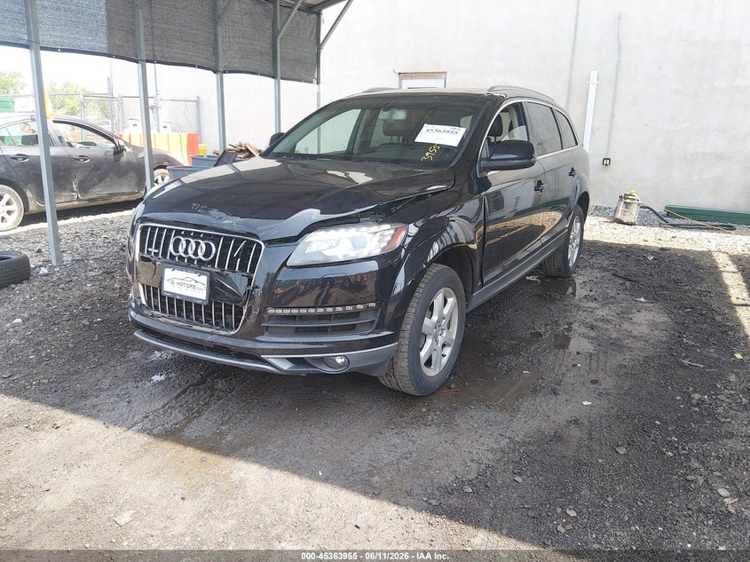 2014 Audi Q7 VIN WA1LGAFE7ED011475 IAAI salvage auction — FRONT END, Salvage Title, sold $675 on 2026-07-20 (photo 2)