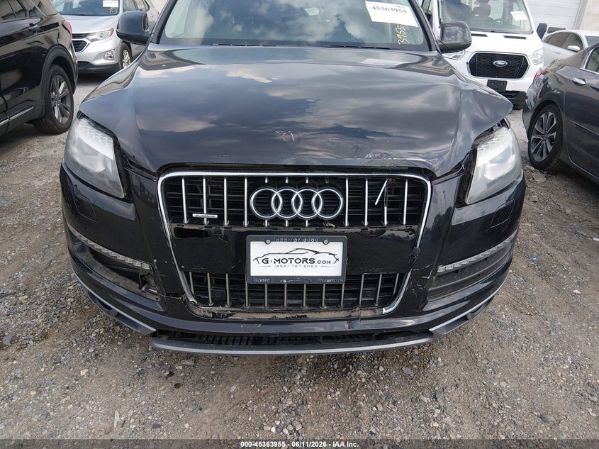 2014 Audi Q7 VIN WA1LGAFE7ED011475 IAAI salvage auction — FRONT END, Salvage Title, sold $675 on 2026-07-20 (photo 6)