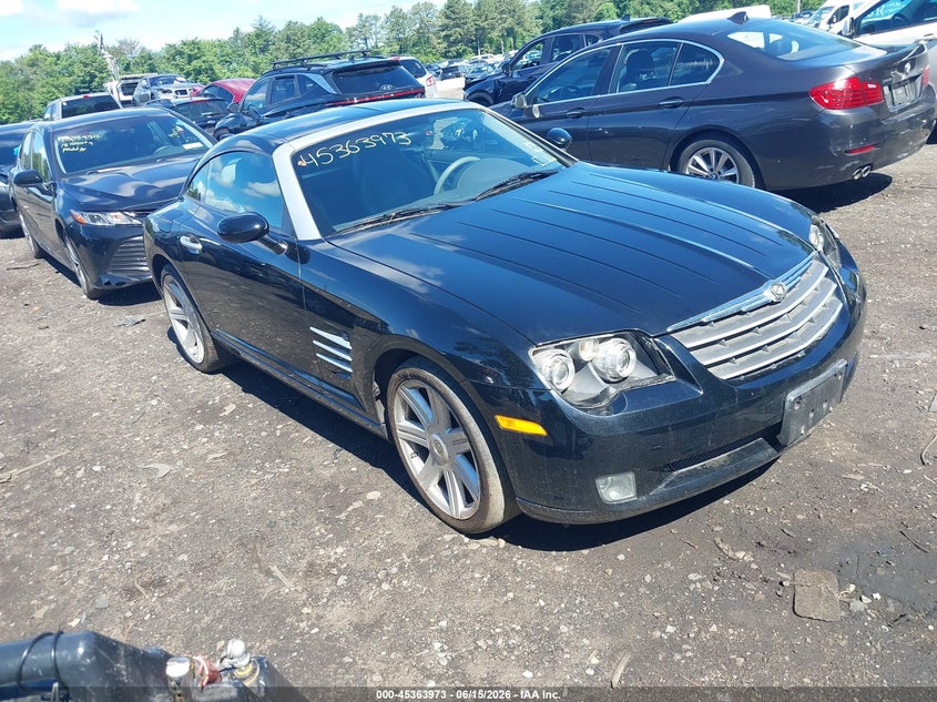 2005 Chrysler Crossfire VIN 1C3AN69L65X034047 IAAI salvage auction — NORMAL WEAR, Clear (New York), sold $1,150 on 2026-08-01 (photo 1)