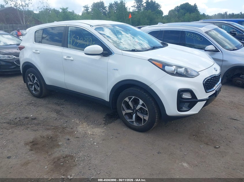 2020 Kia Sportage VIN KNDPMCACXL7781697 IAAI salvage auction — RIGHT SIDE, Salvage Title, sold $3,200 on 2026-07-31 (photo 1)