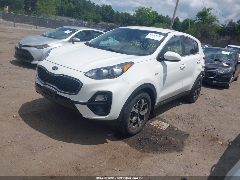 2020 Kia Sportage VIN KNDPMCACXL7781697 IAAI salvage auction — RIGHT SIDE, Salvage Title, sold $3,200 on 2026-07-31 (photo 2)