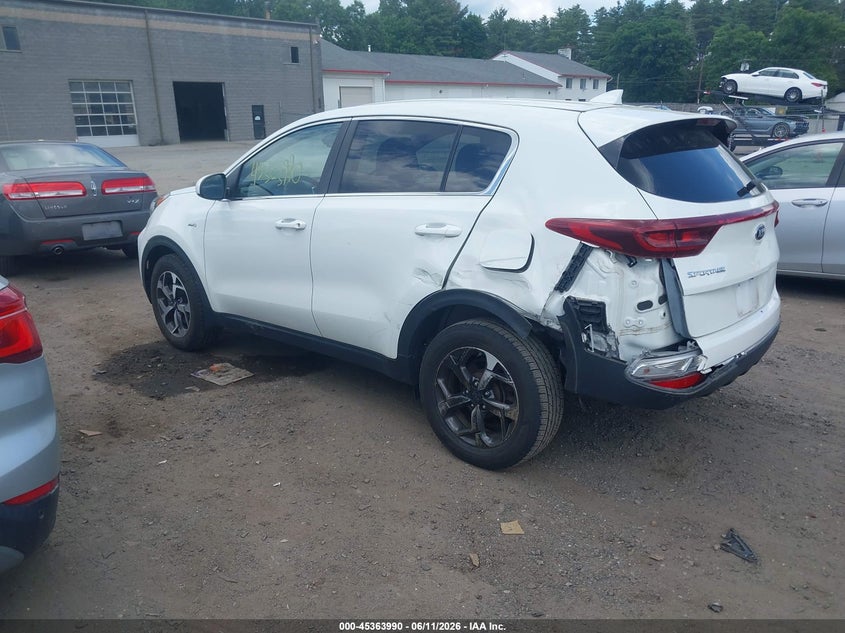 2020 Kia Sportage VIN KNDPMCACXL7781697 IAAI salvage auction — RIGHT SIDE, Salvage Title, sold $3,200 on 2026-07-31 (photo 3)