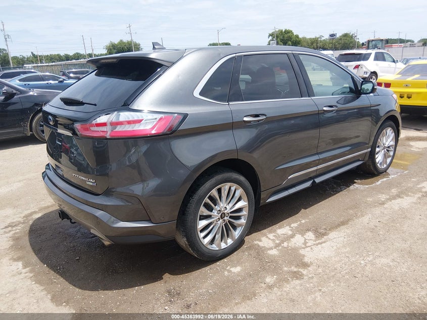 2020 Ford Edge VIN 2FMPK4K92LBA93694 IAAI salvage auction — HAIL, Clear (Kansas), sold $9,500 on 2026-10-02 (photo 4)