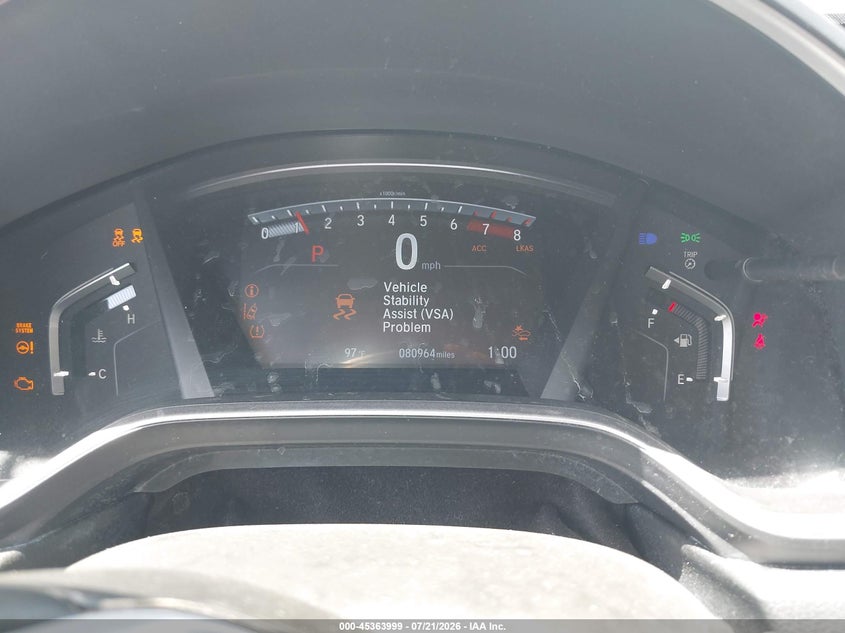 2019 Honda Cr-v VIN 7FARW1H80KE035555 IAAI salvage auction — FRONT END, Original (Texas), sold $7,500 on 2026-07-29 (photo 7)