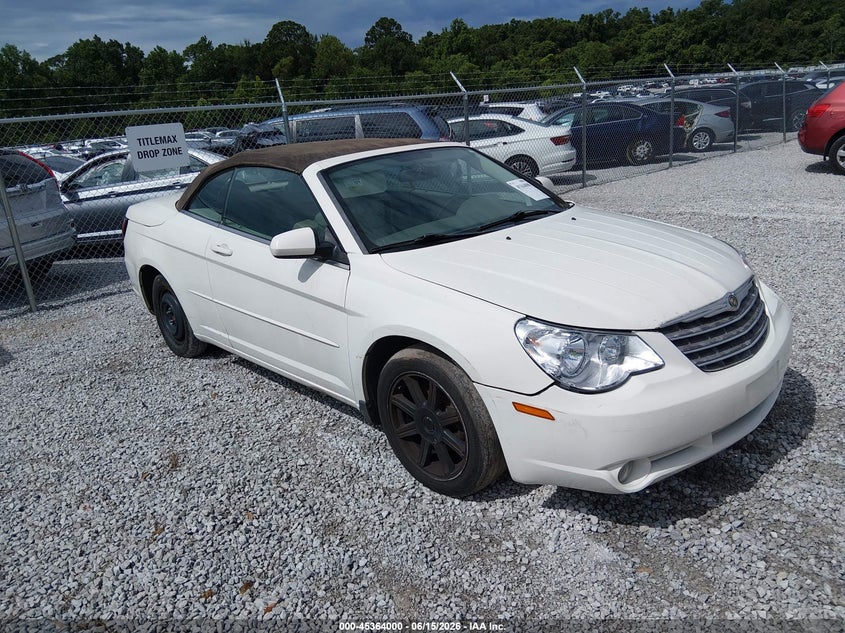 2008 Chrysler Sebring VIN 1C3LC55RX8N130394 IAAI salvage auction — REAR END, Clear (Alabama), sold $225 on 2026-07-09 (photo 1)