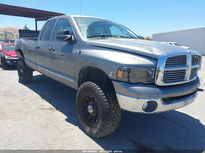2005 Dodge Ram 2500 VIN 3D7KS28C35G830929 IAAI salvage auction — LEFT FRONT, Salvage (California), sold $7,125 on 2026-08-20 (photo 1)