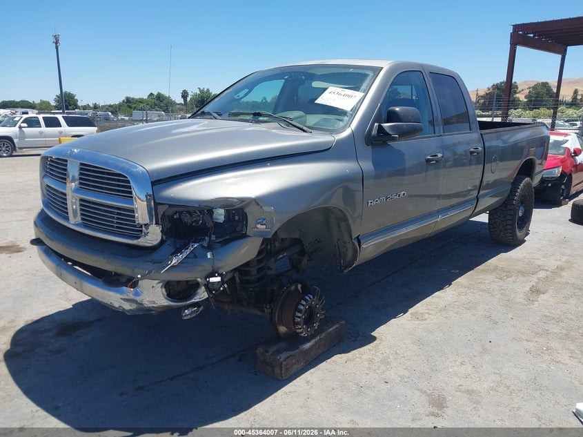 2005 Dodge Ram 2500 VIN 3D7KS28C35G830929 IAAI salvage auction — LEFT FRONT, Salvage (California), sold $7,125 on 2026-08-20 (photo 2)