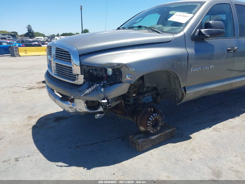 2005 Dodge Ram 2500 VIN 3D7KS28C35G830929 IAAI salvage auction — LEFT FRONT, Salvage (California), sold $7,125 on 2026-08-20 (photo 6)