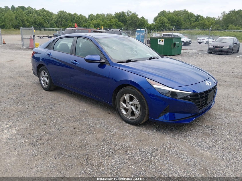 2021 Hyundai Elantra VIN 5NPLL4AG8MH044425 IAAI salvage auction — NORMAL WEAR, Sf97 (Maryland), sold $525 on 2026-07-21 (photo 1)