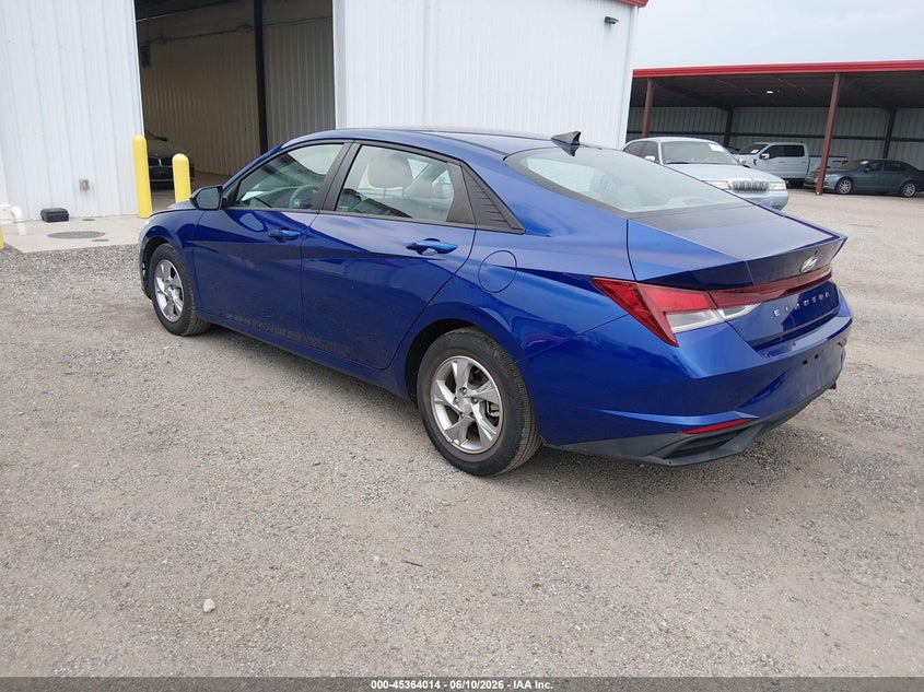 2021 Hyundai Elantra VIN 5NPLL4AG8MH044425 IAAI salvage auction — NORMAL WEAR, Sf97 (Maryland), sold $525 on 2026-07-21 (photo 3)