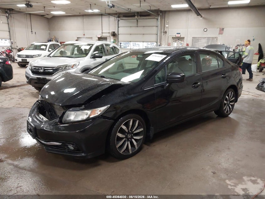2015 Honda Civic VIN 2HGFB2F99FH522475 IAAI salvage auction — FRONT END, Salvage (Maine), sold $2,100 on 2026-07-20 (photo 2)