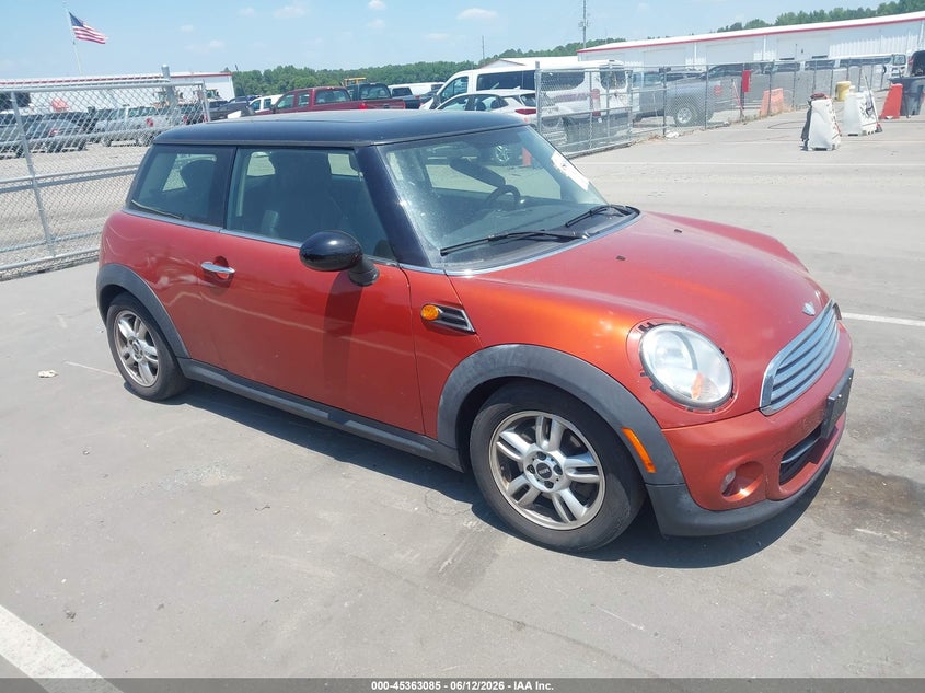2013 Mini Hard top VIN WMWSU3C50DT691005 IAAI salvage auction — FRONT END, Salvage (North Carolina), sold $700 on 2026-08-19 (photo 1)