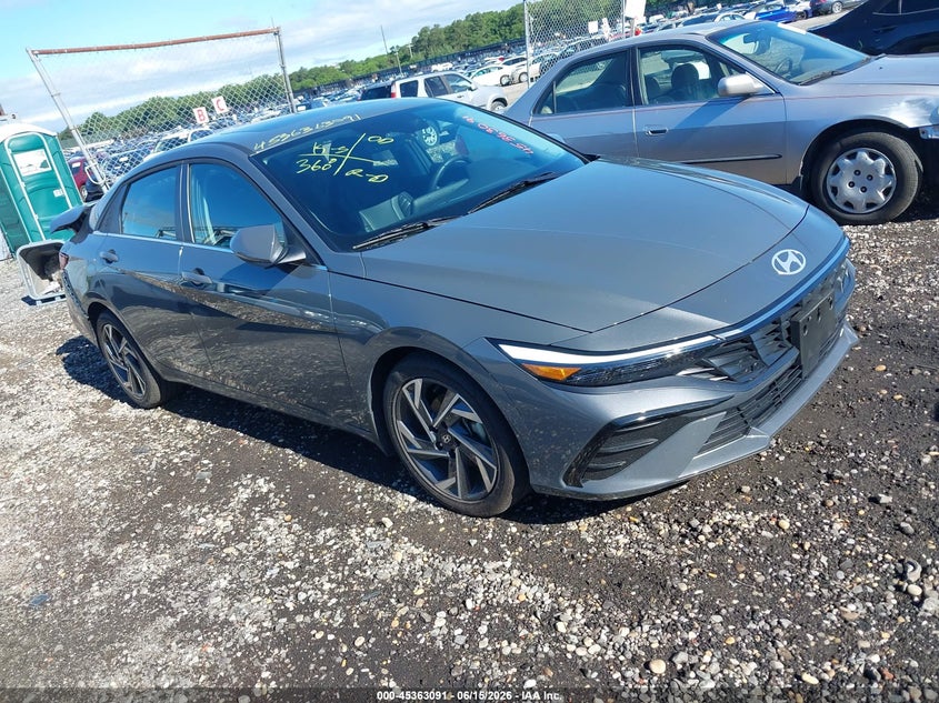 2025 Hyundai Elantra VIN KMHLP4DG8SU073745 IAAI salvage auction — REAR END, Mv-907A (New York), sold $5,500 on 2026-07-28 (photo 1)