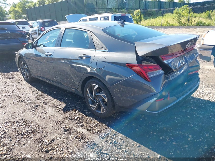 2025 Hyundai Elantra VIN KMHLP4DG8SU073745 IAAI salvage auction — REAR END, Mv-907A (New York), sold $5,500 on 2026-07-28 (photo 3)