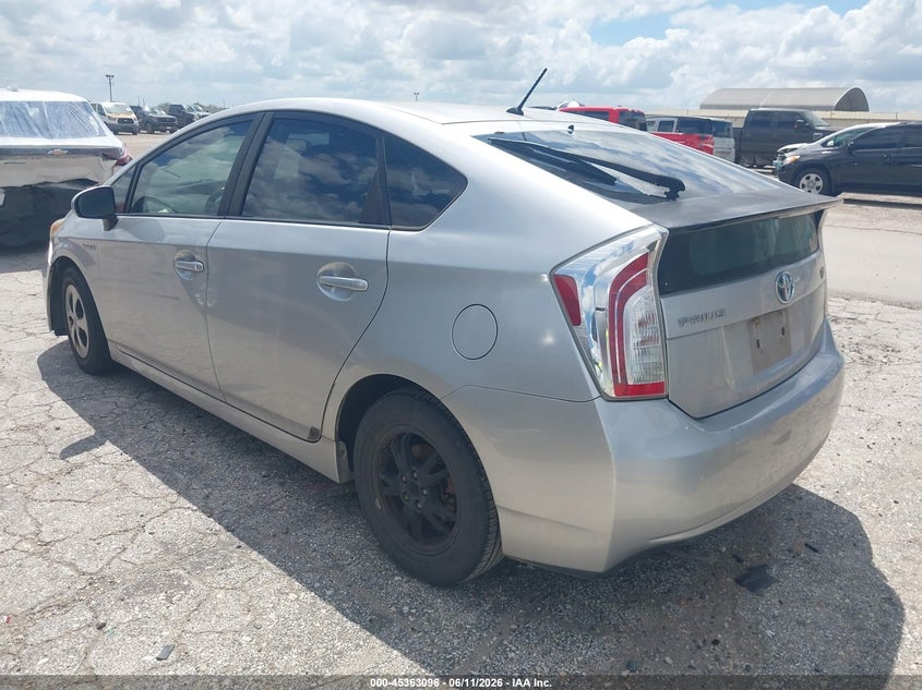 2012 Toyota Prius VIN JTDKN3DU4C1525358 IAAI salvage auction — NORMAL WEAR, Original (Texas), sold $1,550 on 2026-07-20 (photo 3)
