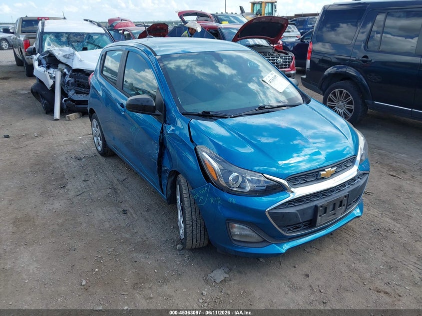 2020 Chevrolet Spark VIN KL8CB6SA6LC403105 IAAI salvage auction — RIGHT FRONT, Salvage (Texas), sold $1,925 on 2026-07-21 (photo 1)