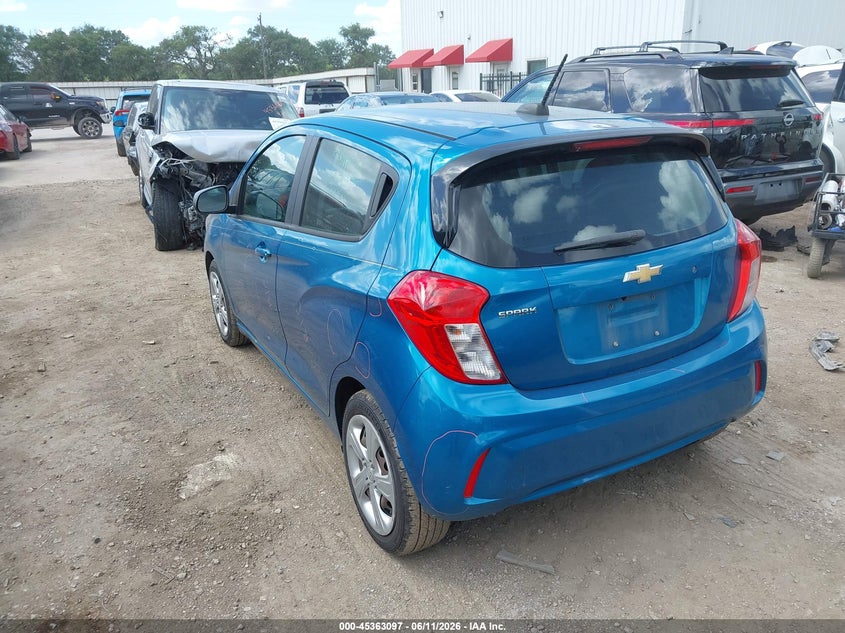 2020 Chevrolet Spark VIN KL8CB6SA6LC403105 IAAI salvage auction — RIGHT FRONT, Salvage (Texas), sold $1,925 on 2026-07-21 (photo 3)