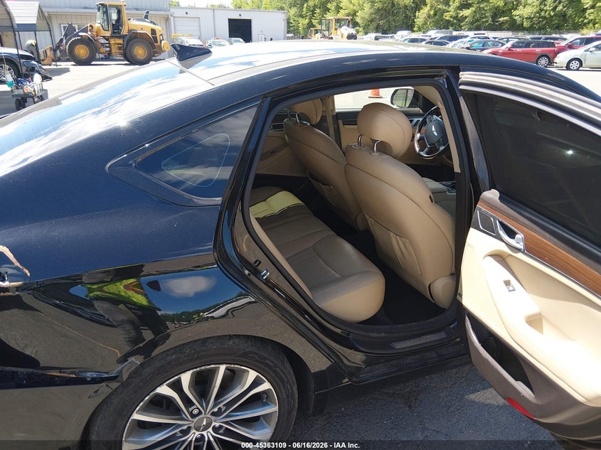 2016 Hyundai Genesis VIN KMHGN4JE8GU128387 IAAI salvage auction — FRONT & REAR, Salvage (Connecticut), sold $2,050 on 2026-07-23 (photo 8)