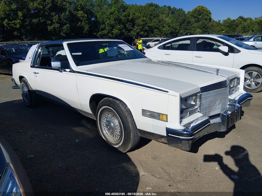 1985 Cadillac Eldorado VIN 1G6EL5780FE613479 — IAAI salvage auction photo