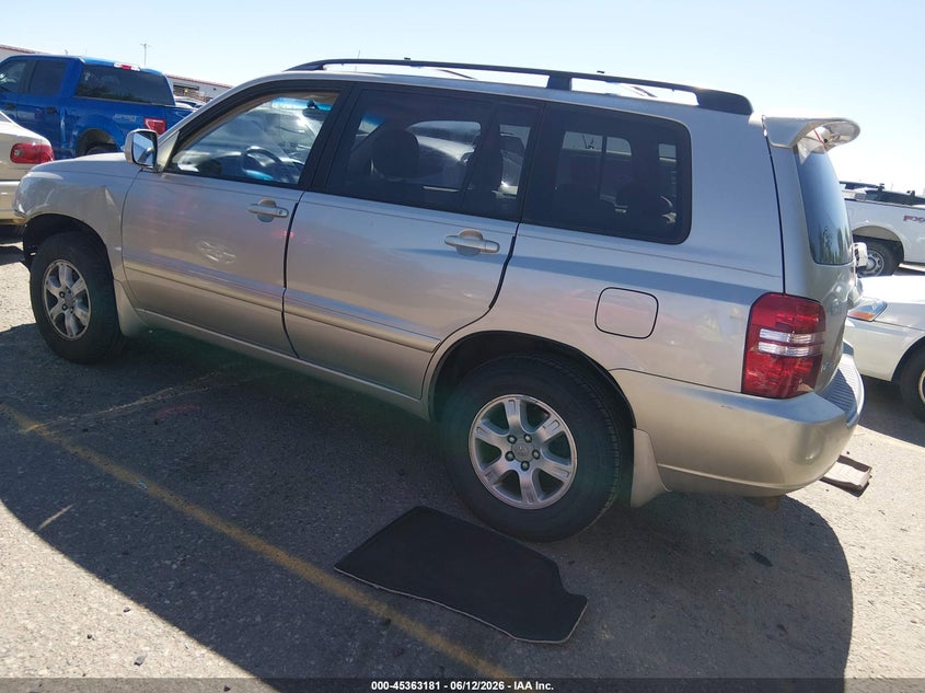 2002 Toyota Highlander VIN JTEHF21A120068374 IAAI salvage auction — FRONT END, Clear (Colorado), sold $500 on 2026-07-14 (photo 3)