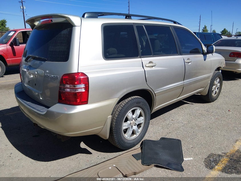 2002 Toyota Highlander VIN JTEHF21A120068374 IAAI salvage auction — FRONT END, Clear (Colorado), sold $500 on 2026-07-14 (photo 4)