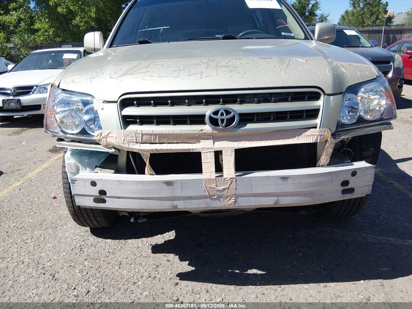 2002 Toyota Highlander VIN JTEHF21A120068374 IAAI salvage auction — FRONT END, Clear (Colorado), sold $500 on 2026-07-14 (photo 6)