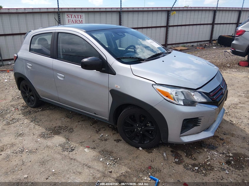 2024 Mitsubishi Mirage VIN ML32AWHJ4RH005757 IAAI salvage auction — LEFT SIDE, Salvage (Arkansas), sold $2,650 on 2026-07-09 (photo 1)