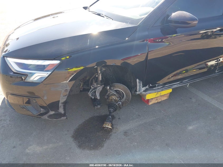 2023 Audi A3 VIN WAUHUDGY6PA071988 IAAI salvage auction — LEFT FRONT, Salvage (California), sold $6,600 on 2026-07-28 (photo 6)