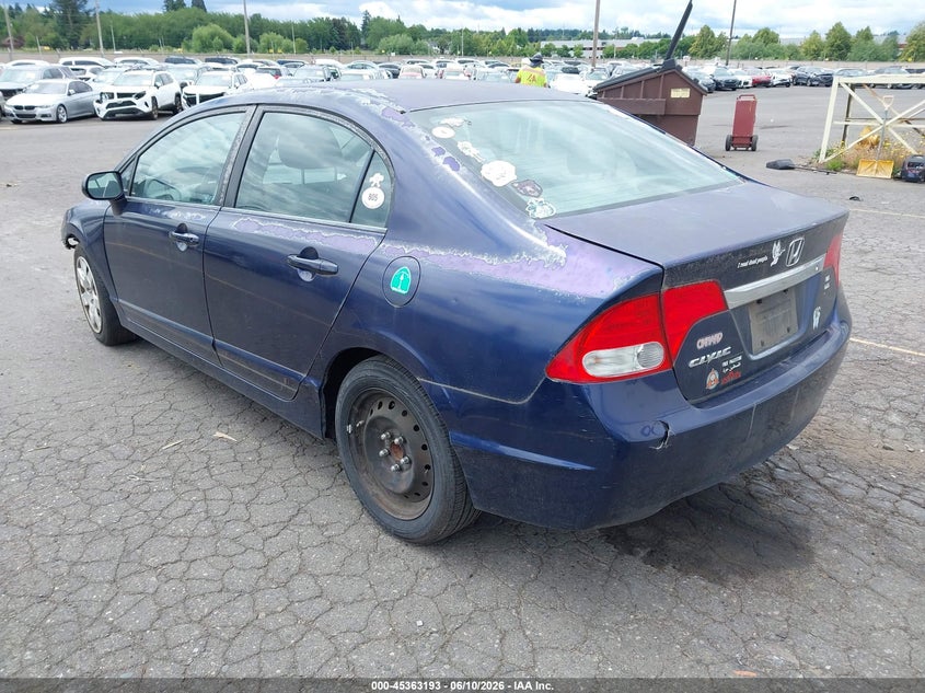 2010 Honda Civic VIN 2HGFA1F5XAH567766 IAAI salvage auction — NORMAL WEAR, Clear-Dealer Only (Washington), sold $200 on 2026-07-09 (photo 3)
