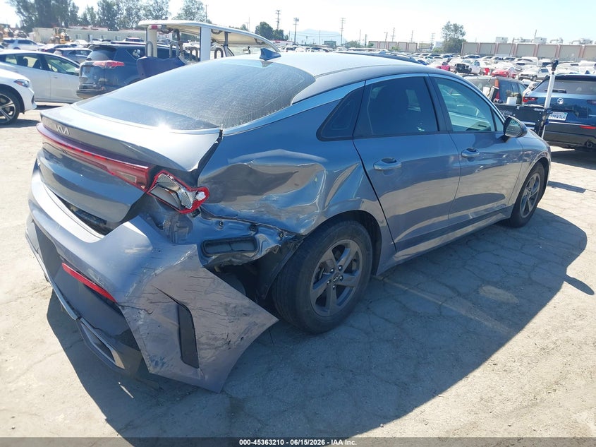 2022 Kia K5 VIN 5XXG24J24NG150022 IAAI salvage auction — LEFT REAR, Salvage Title, sold $3,400 on 2026-08-02 (photo 4)