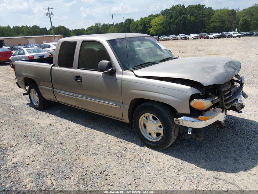 2003 Gmc Sierra 1500 VIN 2GTEC19VX31197091 IAAI salvage auction — FRONT END, Salvage (North Carolina), sold $1,050 on 2026-07-09 (photo 1)