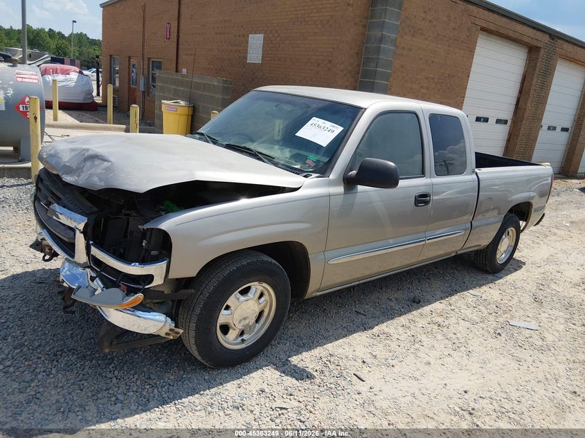 2003 Gmc Sierra 1500 VIN 2GTEC19VX31197091 IAAI salvage auction — FRONT END, Salvage (North Carolina), sold $1,050 on 2026-07-09 (photo 2)