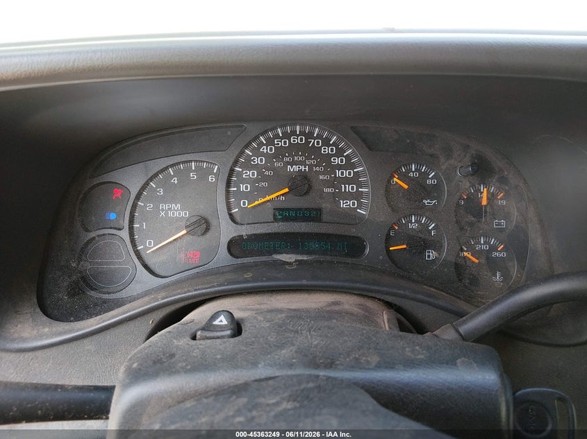 2003 Gmc Sierra 1500 VIN 2GTEC19VX31197091 IAAI salvage auction — FRONT END, Salvage (North Carolina), sold $1,050 on 2026-07-09 (photo 7)