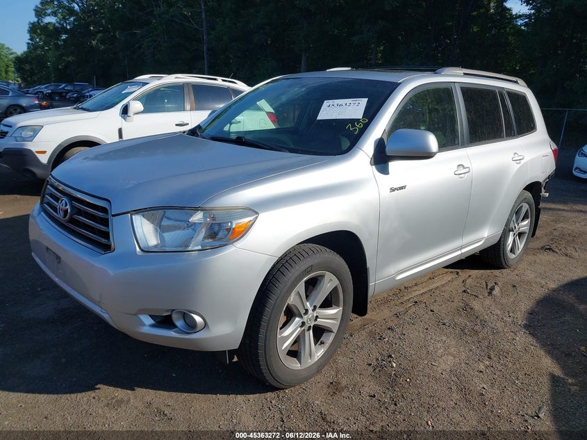 2009 Toyota Highlander VIN JTEES43A992133056 IAAI salvage auction — REAR END, Salvage - Greater Than 75% (Maryland), sold $2,950 on 2026-07-29 (photo 2)