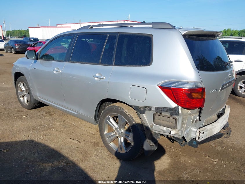 2009 Toyota Highlander VIN JTEES43A992133056 IAAI salvage auction — REAR END, Salvage - Greater Than 75% (Maryland), sold $2,950 on 2026-07-29 (photo 3)
