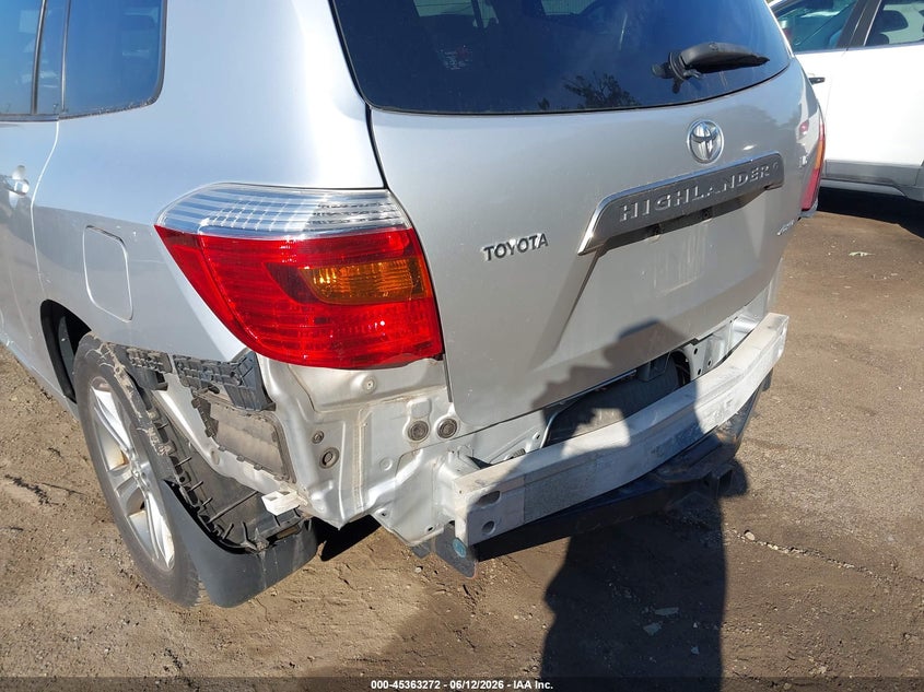 2009 Toyota Highlander VIN JTEES43A992133056 IAAI salvage auction — REAR END, Salvage - Greater Than 75% (Maryland), sold $2,950 on 2026-07-29 (photo 6)