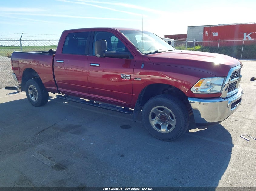 2012 Ram 2500 VIN 3C6TD5DT8CG324744 IAAI salvage auction — HAIL, Salvage Title, sold $3,550 on 2026-07-24 (photo 1)