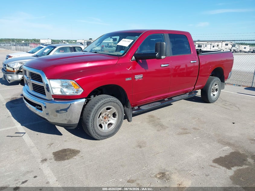 2012 Ram 2500 VIN 3C6TD5DT8CG324744 IAAI salvage auction — HAIL, Salvage Title, sold $3,550 on 2026-07-24 (photo 2)