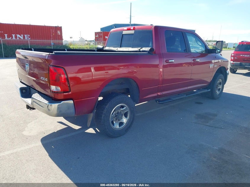 2012 Ram 2500 VIN 3C6TD5DT8CG324744 IAAI salvage auction — HAIL, Salvage Title, sold $3,550 on 2026-07-24 (photo 4)