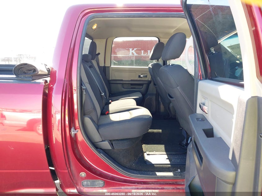 2012 Ram 2500 VIN 3C6TD5DT8CG324744 IAAI salvage auction — HAIL, Salvage Title, sold $3,550 on 2026-07-24 (photo 8)