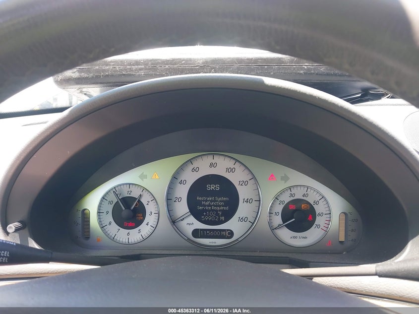 2009 Mercedes-benz E-klasse VIN WDBUF56X09B372651 IAAI salvage auction — FRONT END, Salvage (California), sold $375 on 2026-07-06 (photo 7)
