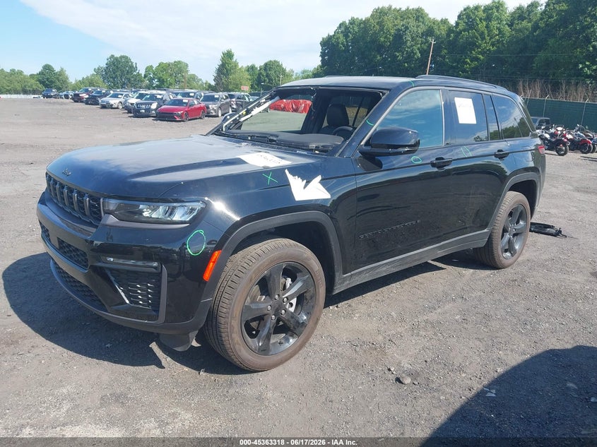 2026 Jeep Grand cherokee VIN 1C4RJHBR0TC210311 IAAI salvage auction — FRONT END, Salvage Title, sold $15,600 on 2026-08-01 (photo 2)