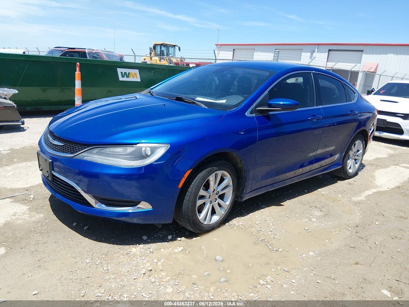 2015 Chrysler 200 VIN 1C3CCCABXFN714689 IAAI salvage auction — STORM DAMAGE, Salvage Title, sold $1,150 on 2026-07-24 (photo 2)