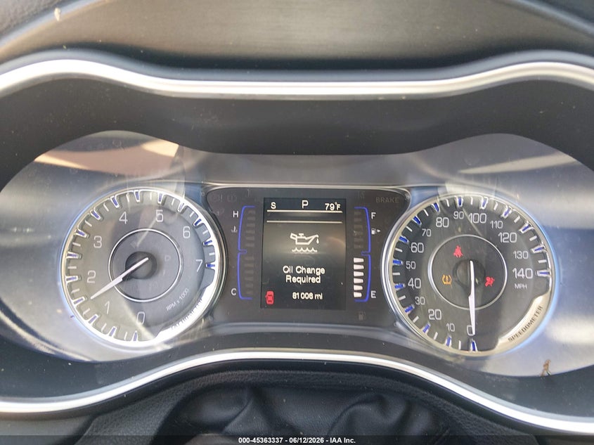 2015 Chrysler 200 VIN 1C3CCCABXFN714689 IAAI salvage auction — STORM DAMAGE, Salvage Title, sold $1,150 on 2026-07-24 (photo 7)