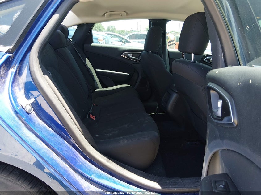 2015 Chrysler 200 VIN 1C3CCCABXFN714689 IAAI salvage auction — STORM DAMAGE, Salvage Title, sold $1,150 on 2026-07-24 (photo 8)