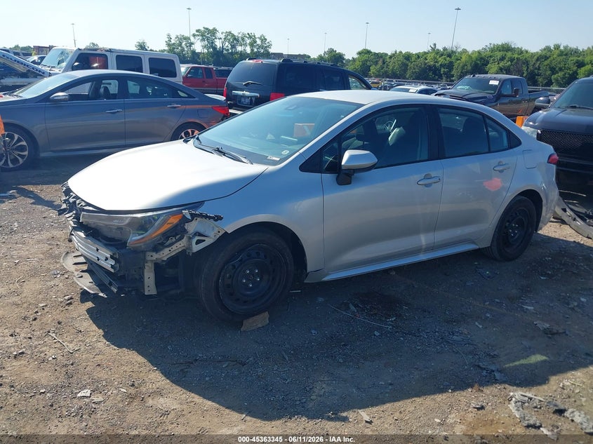 2022 Toyota Corolla VIN 5YFEPMAE8NP278354 IAAI salvage auction — FRONT END, Salvage Title, sold $3,350 on 2026-07-30 (photo 2)