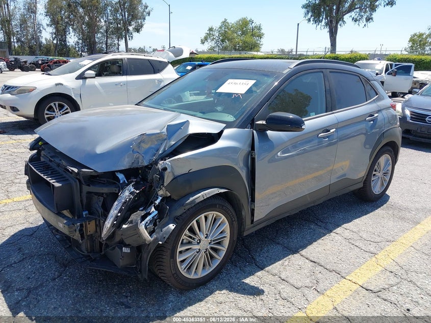 2021 Hyundai Kona VIN KM8K22AA4MU689105 IAAI salvage auction — FRONT END, Salvage Title, sold $1,150 on 2026-07-16 (photo 2)