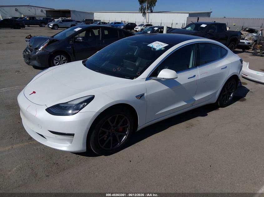2019 Tesla Model 3 VIN 5YJ3E1EA6KF326668 IAAI salvage auction — REAR END, Salvage (California), sold $6,400 on 2026-07-13 (photo 2)