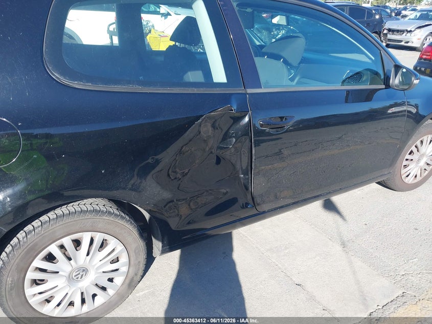 2010 Volkswagen Golf VIN WVWBB7AJ2AW310801 IAAI salvage auction — SIDE, Salvage (California), sold $650 on 2026-07-10 (photo 6)